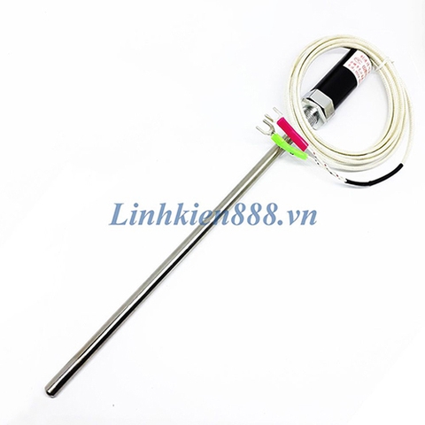 Cảm biến nhiệt độ kiểu K đầu dò 7x200mm hai dây cáp 1m