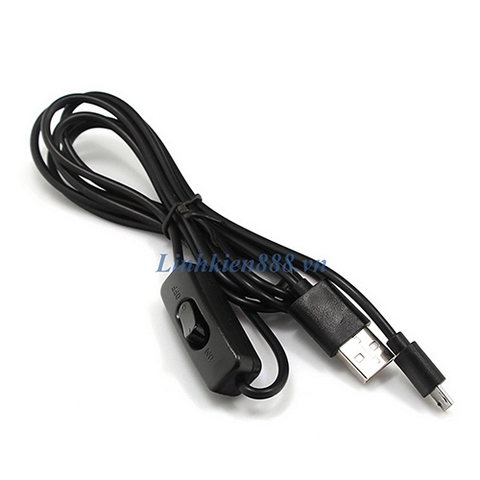 Cáp USB to microUSB màu đen 1m