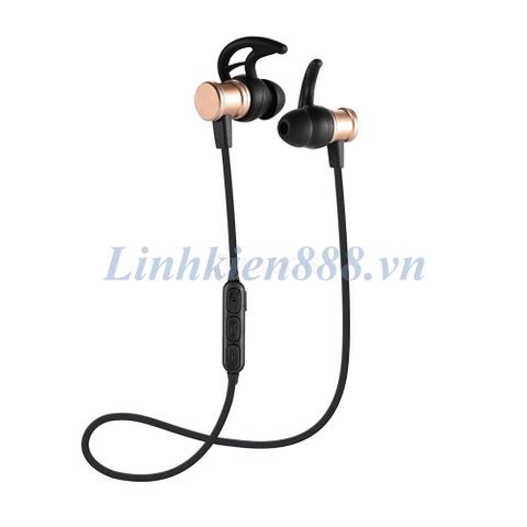 Tai nghe Bluetooth thể thao SLS-100 stereo bass màu vàng