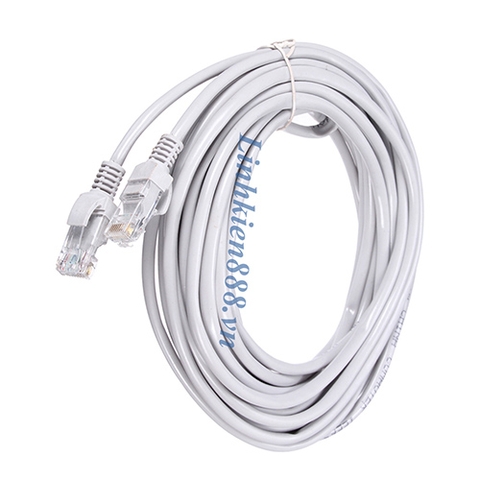 Cáp mạng đúc sẵn 2 đầu UTP CAT5E màu trắng dài 15m