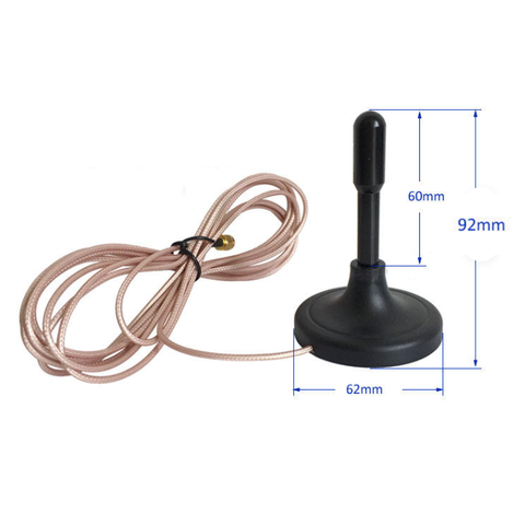 Anten 2.4G 5.8G 15dbi đầu SMA male cáp RG316