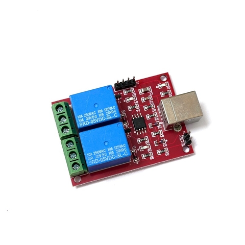 Relay 2 Kênh 5V Điều Khiển Qua Cổng USB