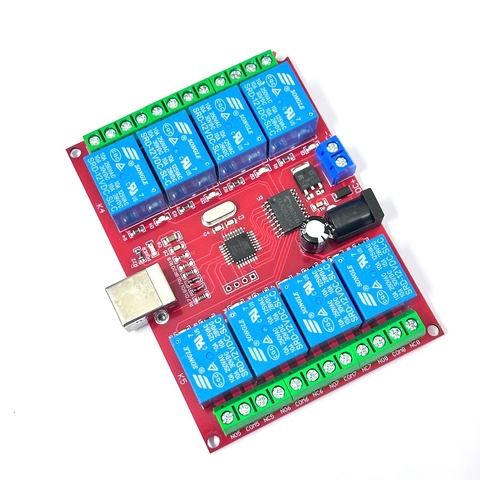 Relay 8 Kênh 12V Điều Khiển Qua Cổng USB