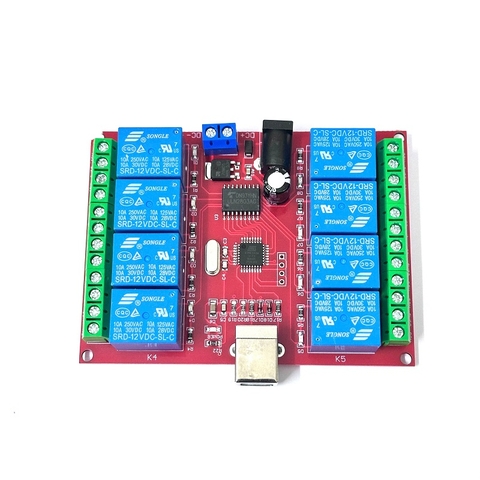 Relay 8 Kênh 12V Điều Khiển Qua Cổng USB