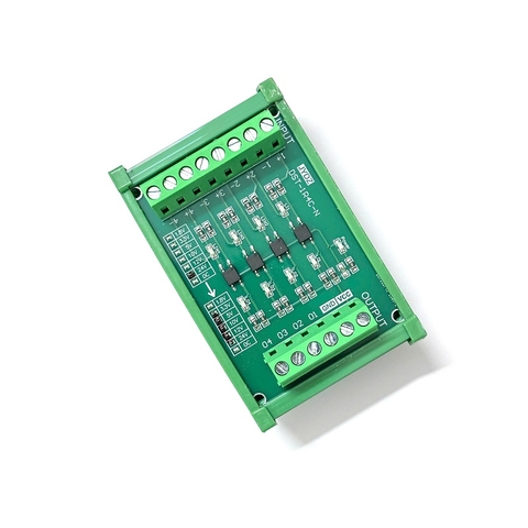 Module chuyển đổi mức tín hiệu 24V sang 5V có giá cài thanh DIN