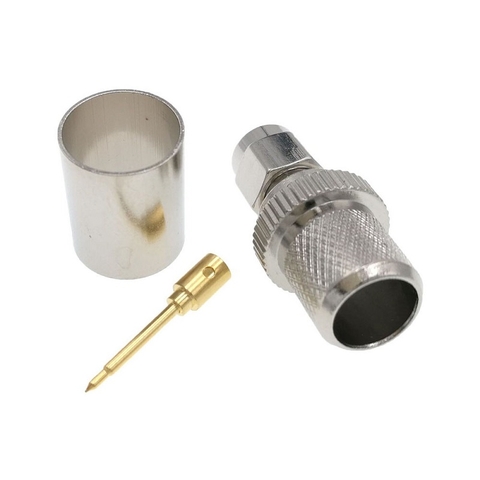 Đầu nối SMA male dùng cho cáp RG8, RG213, LMR400 SMA-J-7