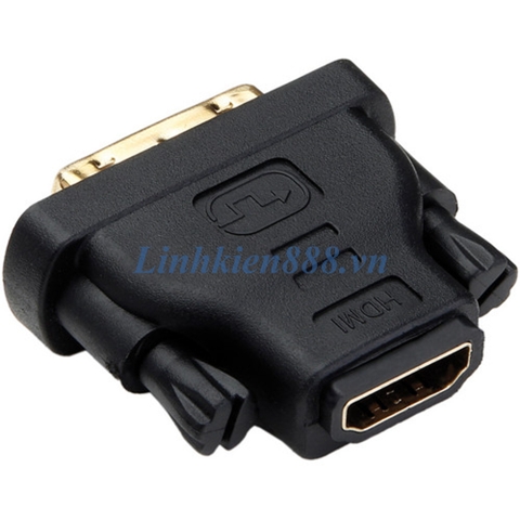 Đầu chuyển HDMI cái sang DVI đực 24+1 chân mạ vàng chống nhiễu