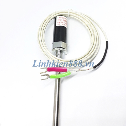 Cảm biến nhiệt độ kiểu K đầu dò 7x200mm hai dây cáp 1m