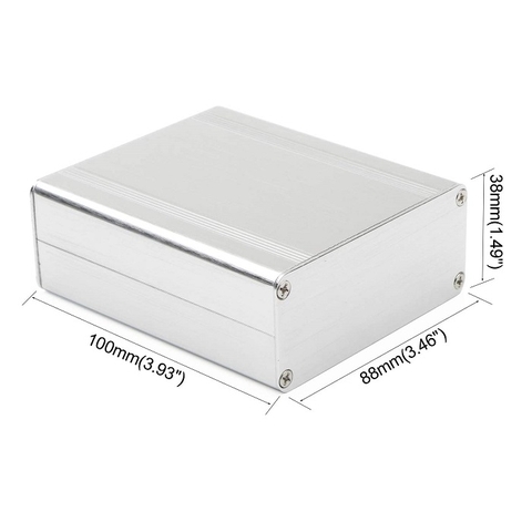 Hộp nhôm 100x88x38mm màu bạc
