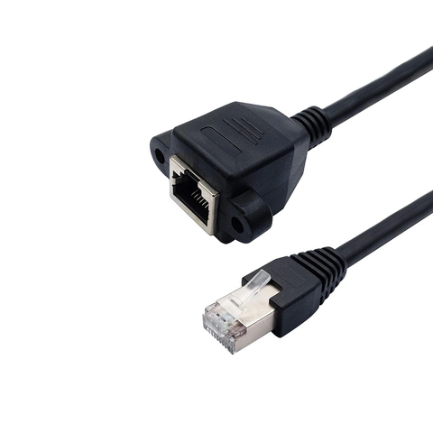 Dây Mạng Nối Dài Đầu RJ45 Đực sang RJ45 Cái Bắt Vít Dài 1.5m