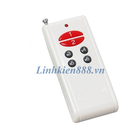 Remote điều khiển RF 315Mhz, 6 phím, khoảng cách 1000m, loại thân nhỏ