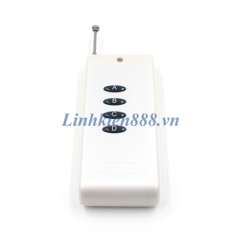 Remote điều khiển RF 315Mhz loại nhỏ thân ngắn, 4 phím, khoảng cách 1000m