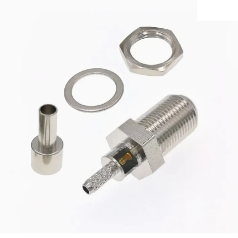 Đầu F female hàn cạnh cáp RG174, RG316 F-K-1.5