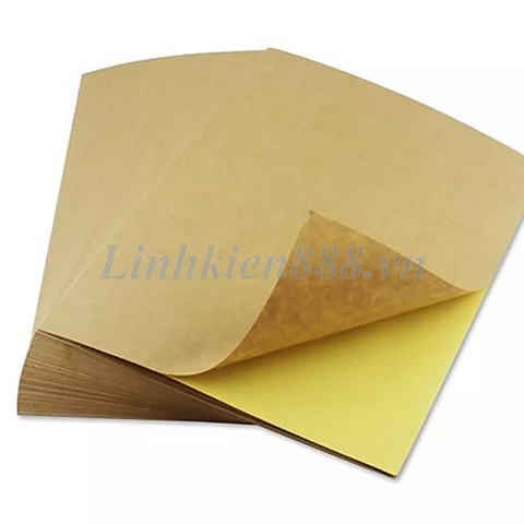 Giấy decal vàng A4 màu sáng