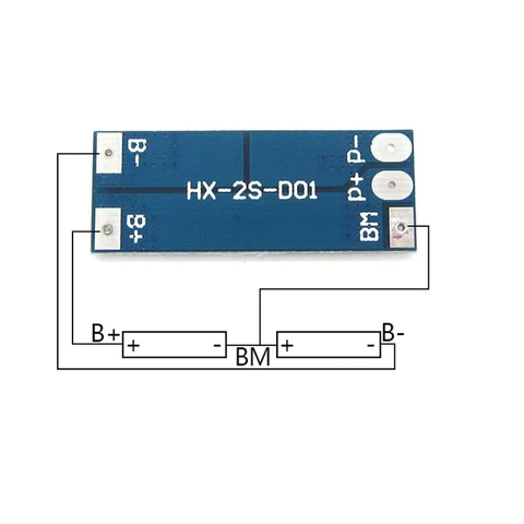 Mạch 2S 8.4V 13A Sạc và Bảo Vệ Pin