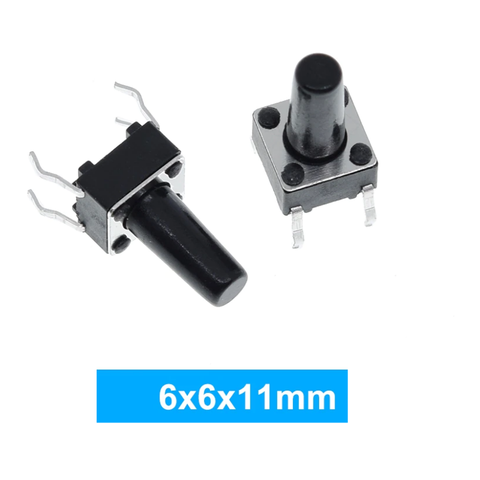 Nút Nhấn 4 Chân 6x6x11mm DIP