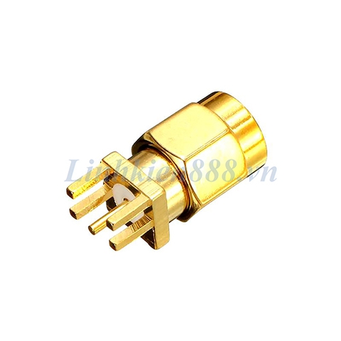 Đầu nối RP-SMA male hàn mạch in SMA-JE dài 1.6mm