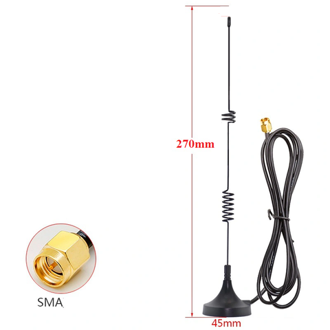 Anten 2G/3G/4G/5G 12dBi đầu SMA Male