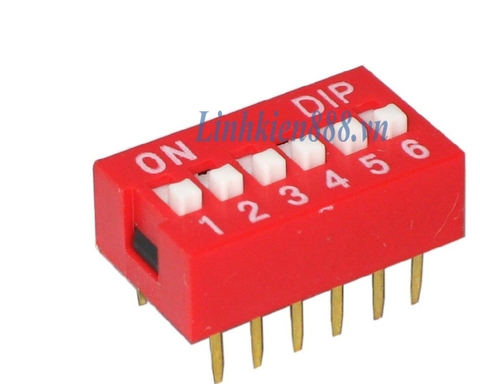 Công Tắc Bit CY-2 6P màu đỏ