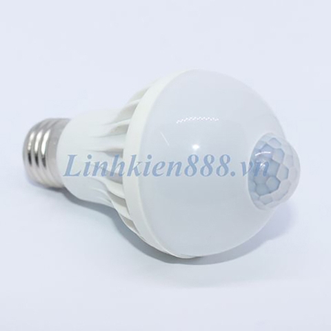 Đèn LED 7W cảm biến hồng ngoại điện áp AC 85-265V