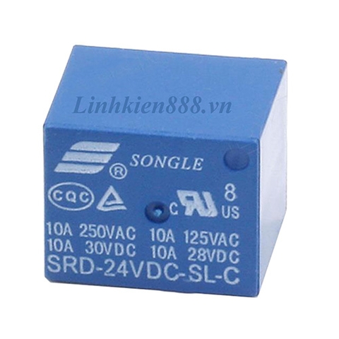 Relay 24V 10A 5 Chân SRD 24VDC-SL-C