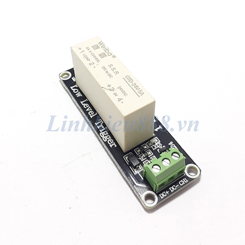 Module relay bán dẫn vào 24V ra 250V 5A 1 kênh