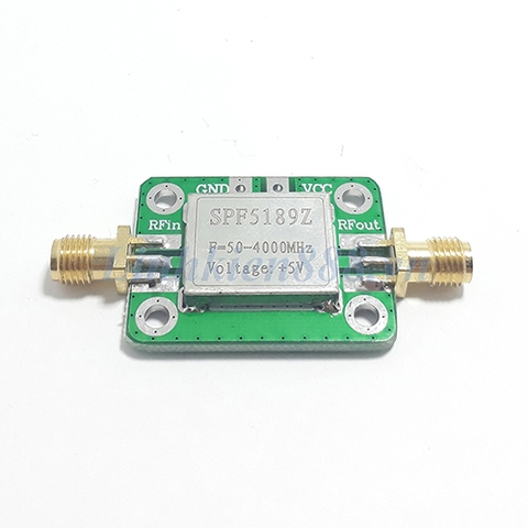 Bộ khuếch đại LNA dải rộng tần số 50Mhz đến 4Ghz NF=0.6dB