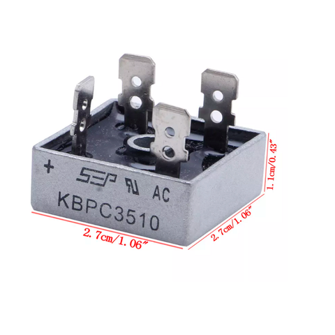 Diode cầu vỏ nhôm KBPC3510 35A 1000V