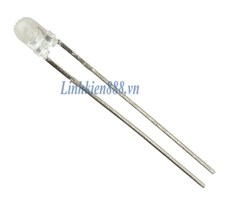 LED 3mm trong sáng trắng (3 con/ túi)