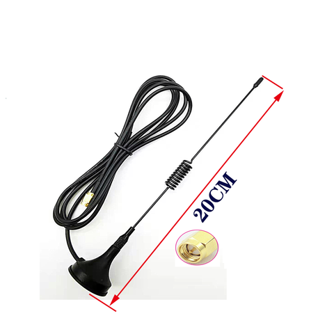 Anten GSM 2g 3g 4g 9dbi đầu SMA Đực Dài 20cm