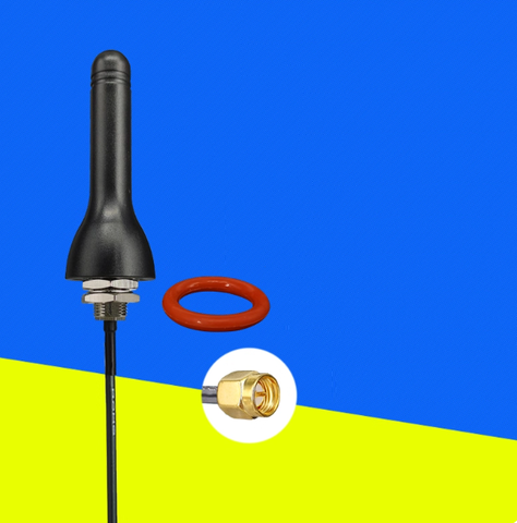 Anten GSM Đầu Nấm Chống Nước 5dBi đầu SMA Male Cáp 1m