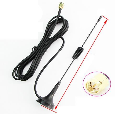 Anten GPRS GSM 3G 4G 9dbi đầu SMA Đực Dài 20cm