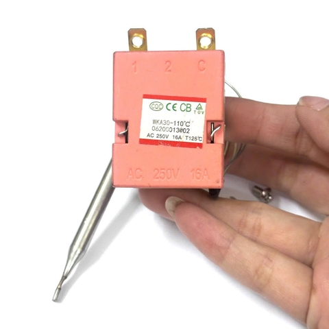 Bộ Điều Chỉnh Nhiệt Độ WJA 30-110°C 16A 250V Dây dò 0.7m