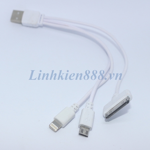 Cáp USB 3 đầu đa năng