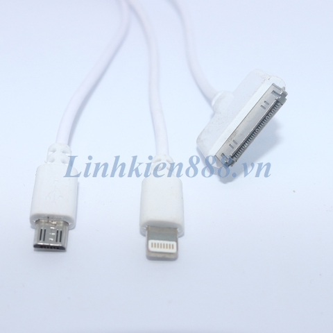 Cáp USB 3 đầu đa năng