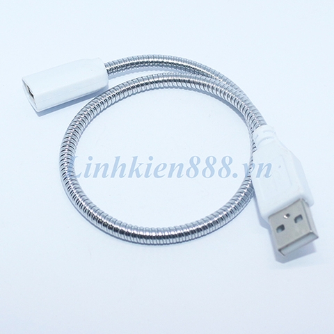 Dây USB đực sang cái vỏ kim loại có thể uốn dẻo dài 35cm