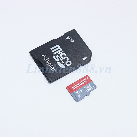 Thẻ Micro SD 16G Class 10 kèm áo thẻ