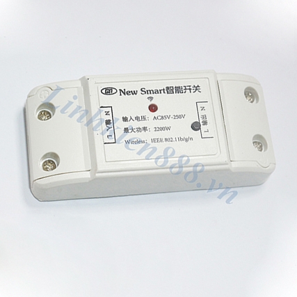 Công tắc điều khiển qua wifi và phần mềm 220V 10A