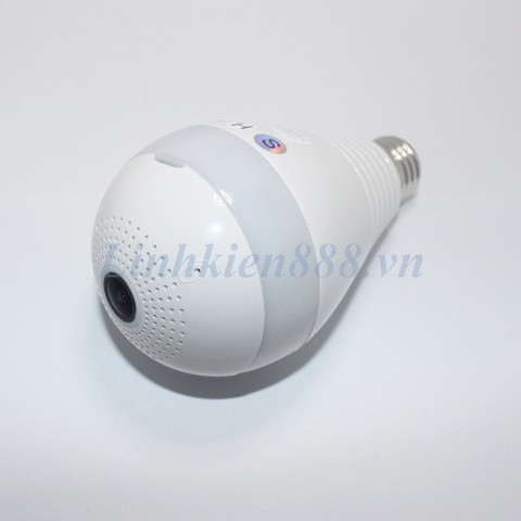 Camera 360 wifi hình bóng đèn độ phân giải 1080p có đèn