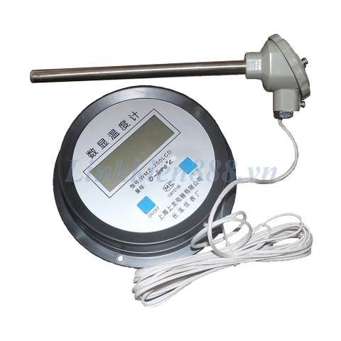 Đồng Hồ Đo Nhiệt Độ Dải Đo 0-800 Độ Đầu Dò 200mm Dùng Pin Dây dài 5m