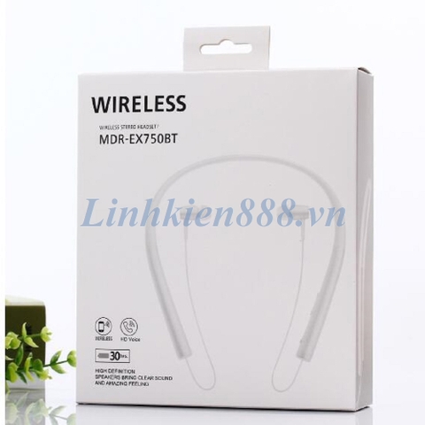 Tai nghe Bluetooth Sony MDR-EX750BT màu trắng