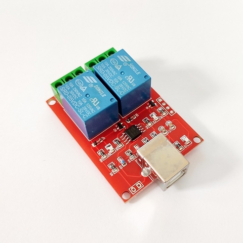 Relay 2 Kênh 5V Điều Khiển Qua Cổng USB