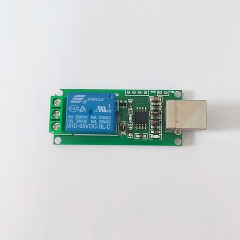 Relay 1 Kênh 5V Kết Nối Máy Tính Qua Cổng USB Kiểu B