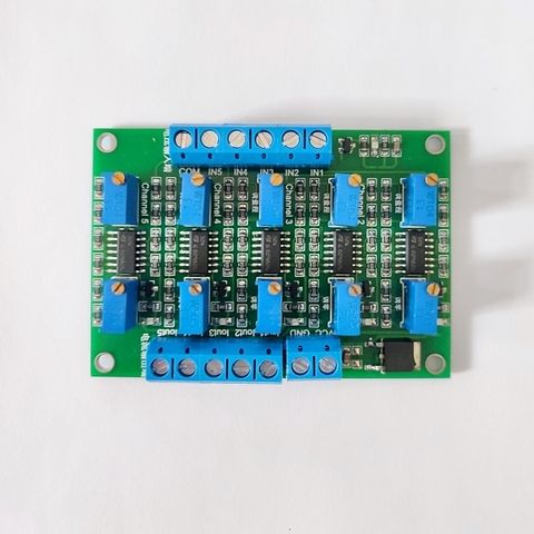 Module chuyển đổi điện áp 0-15V sang dòng 4-20mA 5 kênh