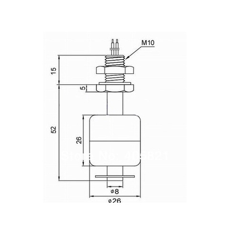 Phao cảm biến mực nước chất lỏng 52mm