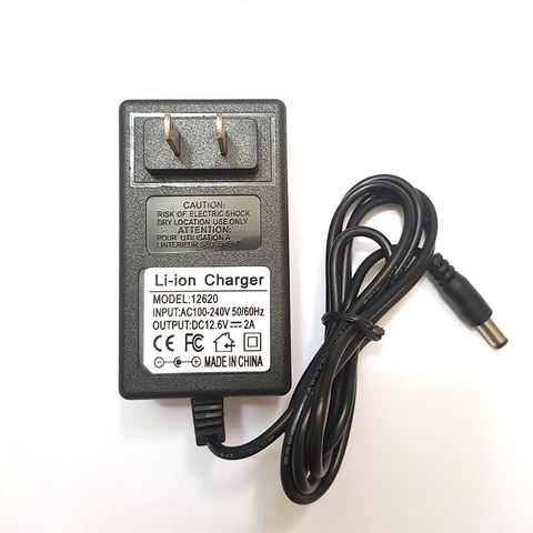 Sạc Pin lithium 12.6V 2A Chân 5.5x2.1mm