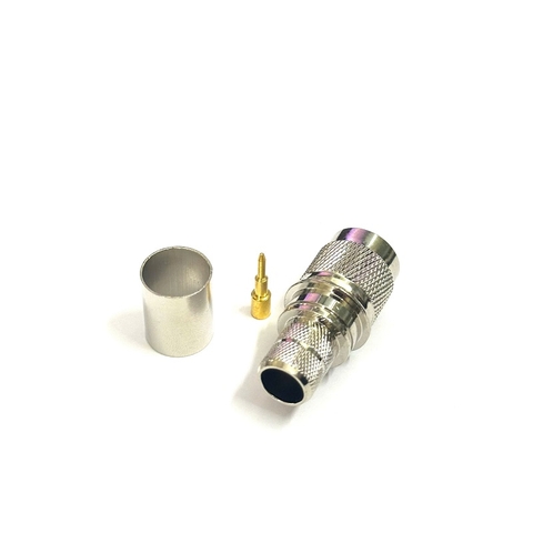 Đầu TNC male hàn cáp RG8, RG213, LMR400 TNC-J-7