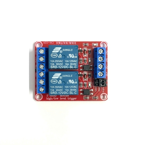 Module Relay 2 kênh 12V 10A Cách Ly Quang