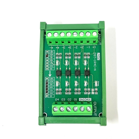 Module chuyển đổi mức tín hiệu 5V sang 24V có giá cái thanh DIN