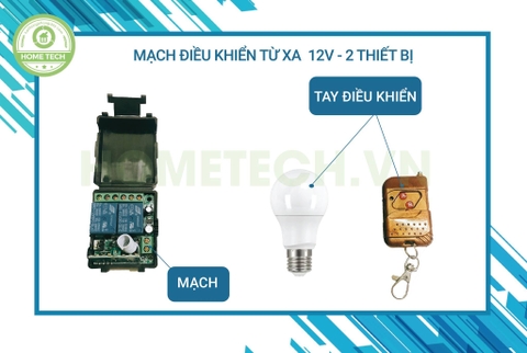 Mạch điều khiển từ xa 12v 2 lệnh